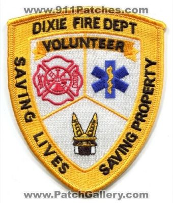 Dixie Volunteer Fire Department (UNKNOWN STATE)
Scan By: PatchGallery.com
Keywords: dept.