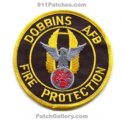 Dobbins Air Force Base AFB Fire Protection USAF Military Patch (Georgia)
Scan By: PatchGallery.com
Keywords: prot. department dept.