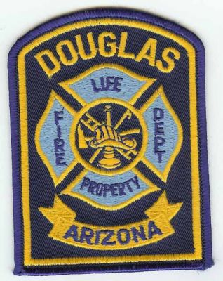 Douglas Fire Dept
Thanks to PaulsFirePatches.com for this scan.
Keywords: arizona department