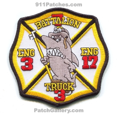 Dumfries Triangle Volunteer Fire Department Engine 3 Engine 17 Truck 3 Battalion 7 Patch (Virginia)
Scan By: PatchGallery.com
[b]Patch Made By: 911Patches.com[/b]
Keywords: vol. dept. dtvfd d.t.v.f.d. co. number no. #3 #17 #7 chief station shark