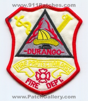 Durango Fire Department Fire Protection District Patch (UNKNOWN STATE)
Scan By: PatchGallery.com
Keywords: dept. prot. dist.