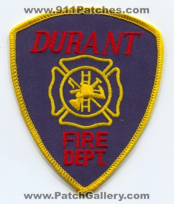 Durant Fire Department Patch (UNKNOWN STATE)
Scan By: PatchGallery.com
Keywords: dept.