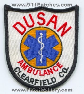Dusan Ambulance Patch (Pennsylvania)
Scan By: PatchGallery.com
Keywords: ems clearfield county co.