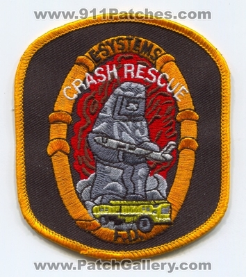E-Systems Crash Fire Rescue CFR Department Patch (Texas)
Scan By: PatchGallery.com
Keywords: dept. f.d. c.f.r. arff a.r.f.f. aircraft airport rescue firefighter firefighting