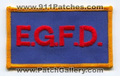 EGFD Fire Department Patch (UNKNOWN STATE)
Scan By: PatchGallery.com
Keywords: e.g.f.d. dept.