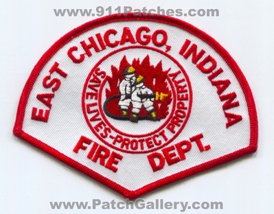 East Chicago Fire Department Patch (Indiana)
Scan By: PatchGallery.com
Keywords: dept. save lives protect property