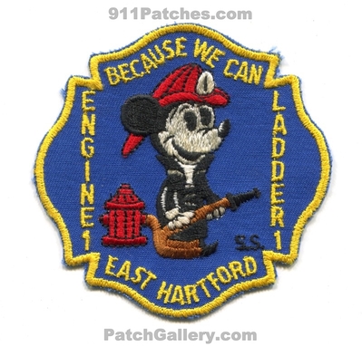 East Hartford Fire Department Engine 1 Ladder 1 Patch (Connecticut)
Scan By: PatchGallery.com
Keywords: dept. company co. station mickey mouse because we can