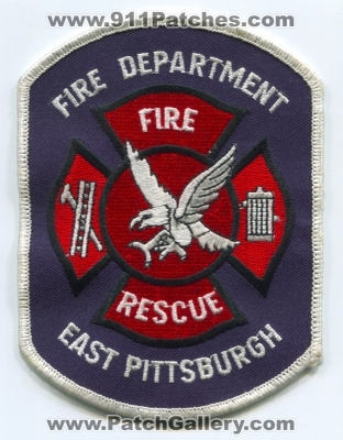 East Pittsburgh Fire Rescue Department Patch (Pennsylvania)
Scan By: PatchGallery.com
Keywords: dept.