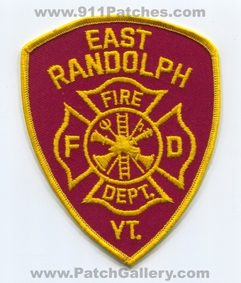 East Randolph Fire Department Patch (Vermont)
Scan By: PatchGallery.com
Keywords: dept. fd vt.