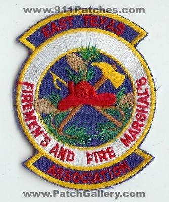 East Texas Firemen's and Fire Marshal's Association (Texas)
Thanks to Mark C Barilovich for this scan.
Keywords: firemens marshals