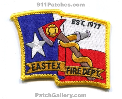 Eastex Fire Department Patch (Texas)
Scan By: PatchGallery.com
Keywords: dept. est. 1977