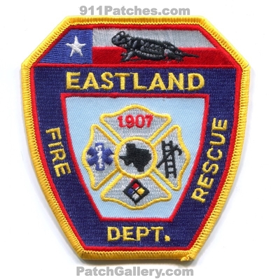 Eastland Fire Rescue Department Patch (Texas)
Scan By: PatchGallery.com
Keywords: dept. 1907
