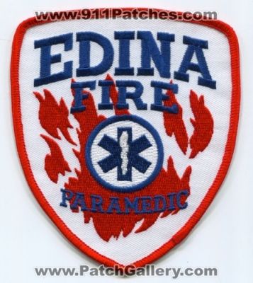 Edina Fire Department Paramedic (Minnesota)
Scan By: PatchGallery.com
Keywords: dept. ems