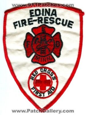 Edina Fire Rescue Department Red Cross First Aid (Minnesota)
Scan By: PatchGallery.com
Keywords: efd