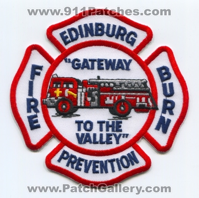 Edinburg Fire Department Burn Prevention Patch (Texas)
Scan By: PatchGallery.com
Keywords: dept. gateway to the valley