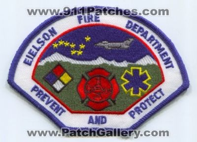 Eielson Air Force Base AFB Fire Department USAF Military Patch (Alaska)
Scan By: PatchGallery.com
Keywords: a.f.b. u.s.a.f. dept. prevent and protect
