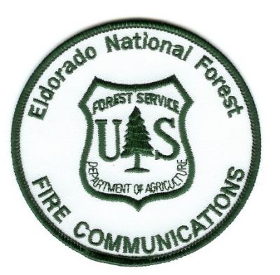 Eldorado National Forest Fire Communications
Thanks to PaulsFirePatches.com for this scan.
Keywords: california