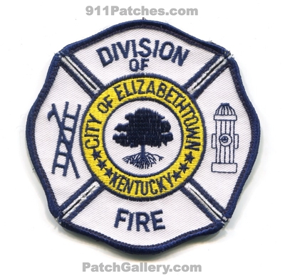 Elizabethtown Division of Fire Department Patch (Kentucky)
Scan By: PatchGallery.com
Keywords: city of