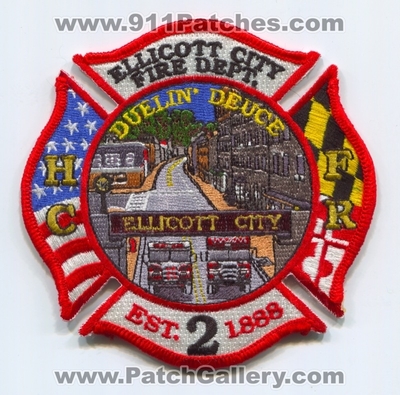 Ellicott City Volunteer Fire Department Station 2 Patch (Maryland)
Scan By: PatchGallery.com
Keywords: vol. dept. hcfd howard county company co. rescue duelin&#039; deuce