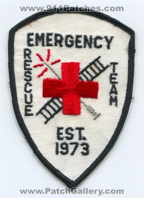 Emergency Rescue Team EMS Patch (UNKNOWN STATE)
Scan By: PatchGallery.com
Keywords: emergency medical services e.m.s.