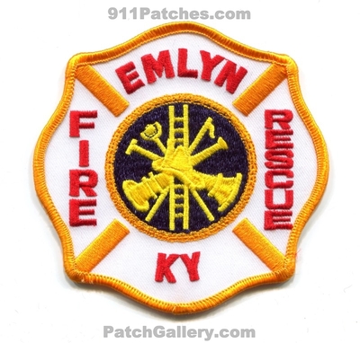 Emlyn Fire Rescue Department Patch (Kentucky)
Scan By: PatchGallery.com
Keywords: dept.