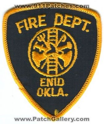 Enid Fire Department (Oklahoma)
Scan By: PatchGallery.com
Keywords: dept. okla.