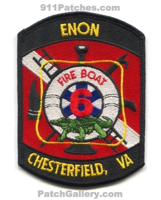 Enon Fire Department Fireboat 6 Chesterfield Patch (Virginia)
Scan By: PatchGallery.com
Keywords: dept. station