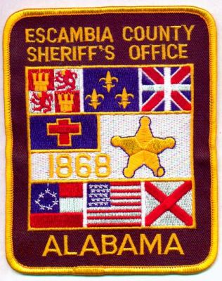 Escambia County Sheriff's Office
Thanks to EmblemAndPatchSales.com for this scan.
Keywords: alabama sheriffs