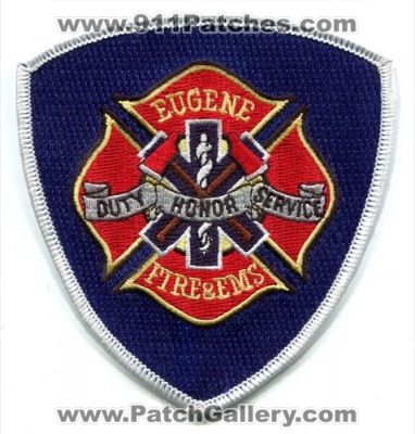 Eugene Fire and EMS Department (Oregon)
Scan By: PatchGallery.com
Keywords: & dept.