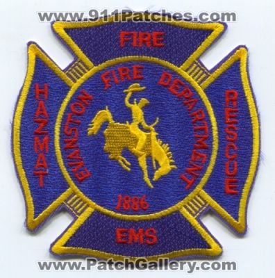 Evanston Fire Department (Wyoming)
Scan By: PatchGallery.com
Keywords: dept. ems rescue hazmat haz-mat