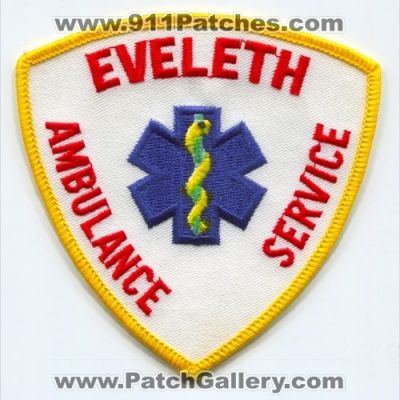 Eveleth Ambulance Service Patch (Minnesota)
Scan By: PatchGallery.com
Keywords: ems