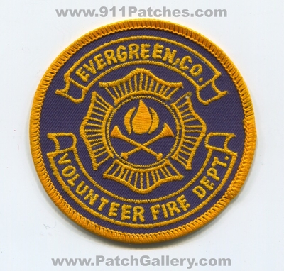 Evergreen Volunteer Fire Department Patch (Colorado)
[b]Scan From: Our Collection[/b]
Keywords: vol. dept. co.