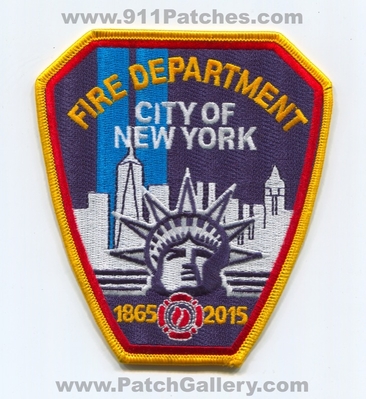 New York City Fire Department FDNY 343 150 Years 1865 2015 Patch (New York)
Scan By: PatchGallery.com
Keywords: of dept. f.d.n.y. 150th anniversary