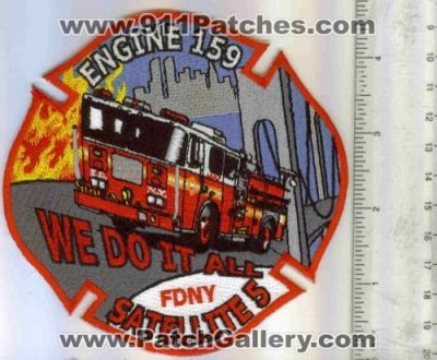 FDNY Fire Engine 159 Satellite 5 (New York)
Thanks to Mark C Barilovich for this scan.
Keywords: department of