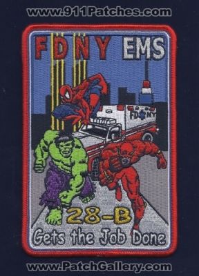 FDNY Fire EMS 28-B (New York)
Thanks to Paul Howard for this scan.
Keywords: emergency medical services 28b city of department dept.