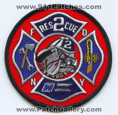 New York City Fire Department FDNY Rescue 2 Patch (New York)
Scan By: PatchGallery.com
Keywords: of dept. f.d.n.y. company co. station