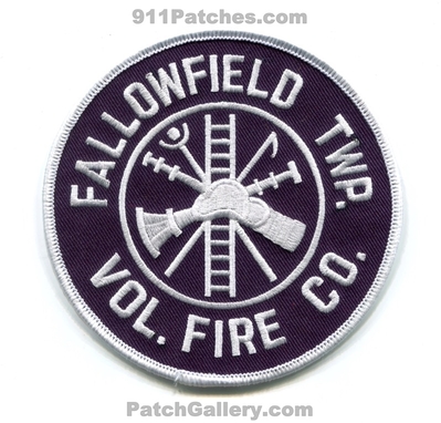 Fallowfield Township Volunteer Fire Company Patch (Pennsylvania)
Scan By: PatchGallery.com
Keywords: twp. vol. co. department dept.