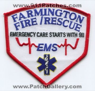 Farmington Fire Rescue Department EMS (UNKNOWN STATE)
Scan By: PatchGallery.com
Keywords: dept. emergency care starts with 911 ambulance