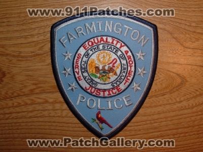 Farmington Police Department (Arkansas)
Picture By: PatchGallery.com
Keywords: dept.