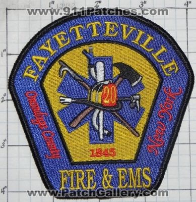 Fayetteville Fire and EMS Department (New York)
Thanks to swmpside for this picture.
Keywords: & dept. onondaga county