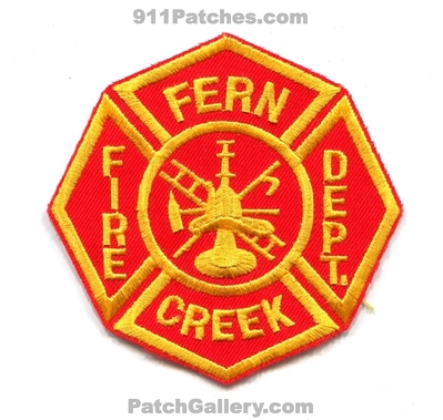 Fern Creek Fire Department Patch (Kentucky)
Scan By: PatchGallery.com
Keywords: dept.