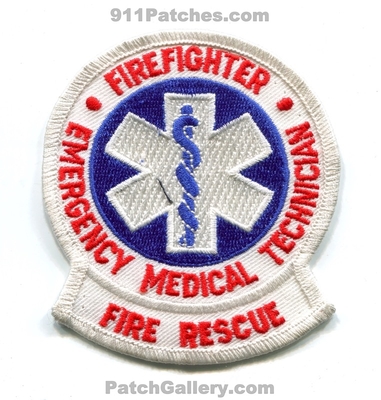 Fire Rescue Department Firefighter Emergency Medical Technician EMT Patch (No State Affiliation)
Scan By: PatchGallery.com
Keywords: dept. blank generic stock