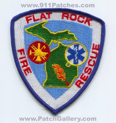 Flat Rock Fire Rescue Department Patch (Michigan)
Scan By: PatchGallery.com
Keywords: dept.