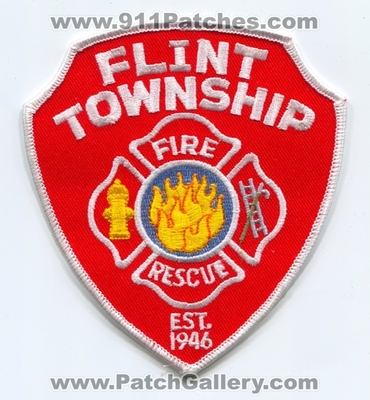 Flint Township Fire Rescue Department Patch (Michigan)
Scan By: PatchGallery.com
Keywords: twp. dept. est. 1946