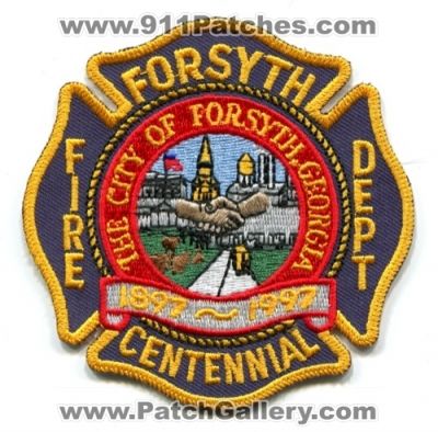 Forsyth Fire Department Centennial (Georgia)
Scan By: PatchGallery.com
Keywords: dept. the city of