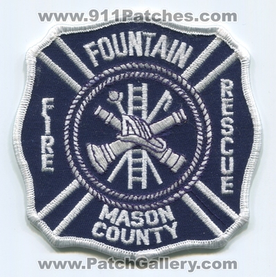 Fountain Fire Rescue Department Mason County Patch (Michigan)
Scan By: PatchGallery.com
Keywords: dept. co.