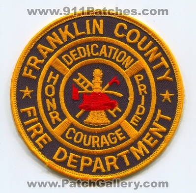 Franklin County Fire Department Patch (Massachusetts)
Scan By: PatchGallery.com
Keywords: co. dept. dedication courage honr pride