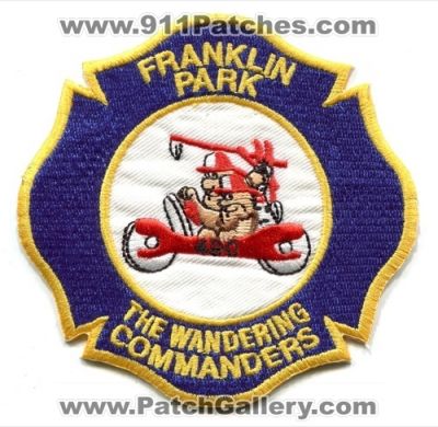Franklin Park Fire Department The Wandering Commanders Patch (Illinois)
Scan By: PatchGallery.com
Keywords: dept.