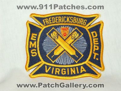 Fredericksburg Fire EMS Department (Virginia)
Thanks to Walts Patches for this picture.
Keywords: dept.
