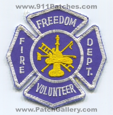 Freedom Volunteer Fire Department Patch (New Hampshire)
Scan By: PatchGallery.com
Keywords: vol. dept.